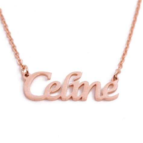 necklace with names celine|celine necklace letter.